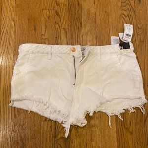 NWT White High Rise Abercrombie Shorts